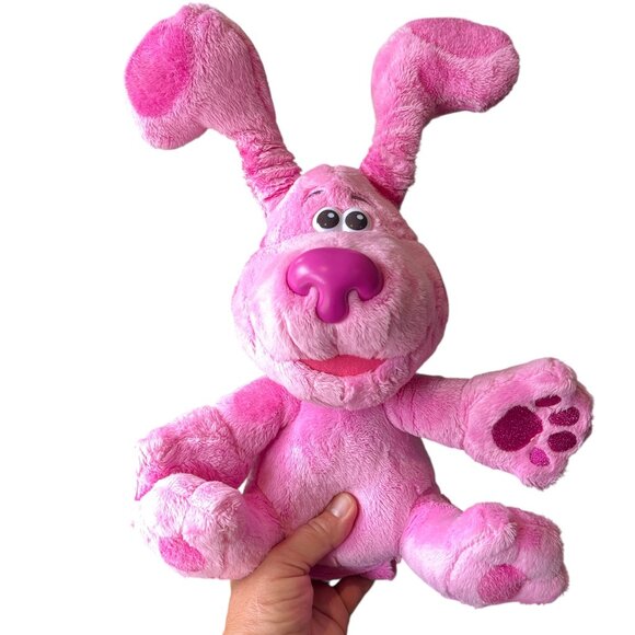 NICKELODEON BLUES CLUES & YOU Peek A Boo Magenta Plush Dog Pop Up Ears - Picture 1 of 12